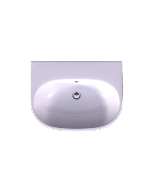 Basin 63cm with haif ped istal
