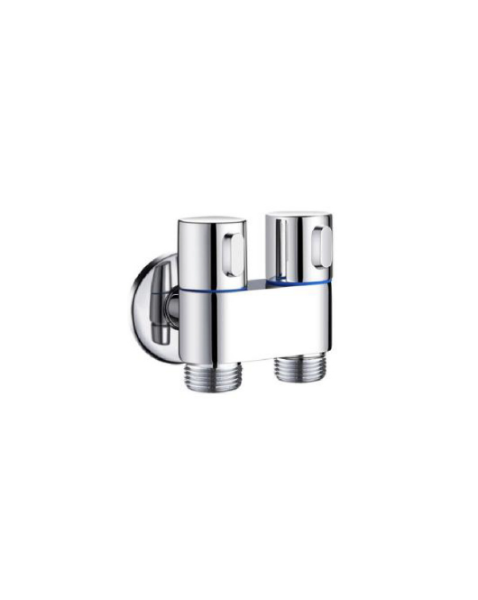 Angle valve Double. Chrome