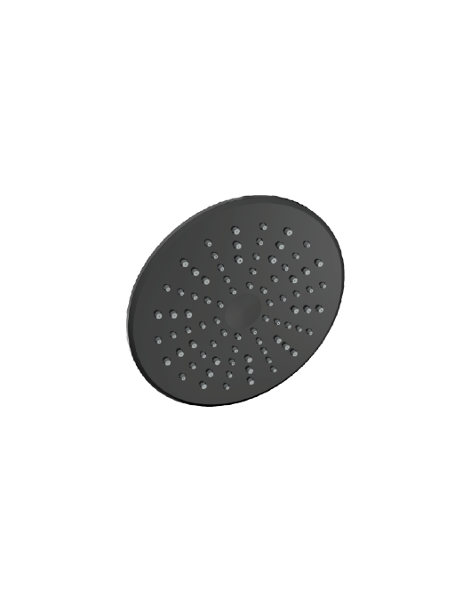 head shower Round.Black