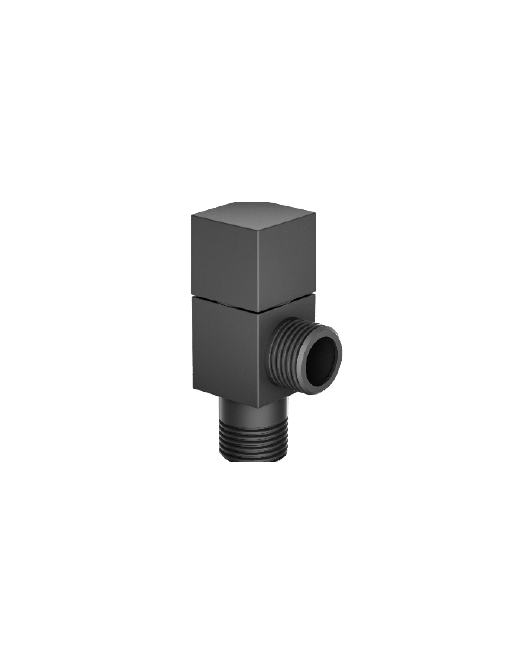 Angle Valve 1/2" square . Black 