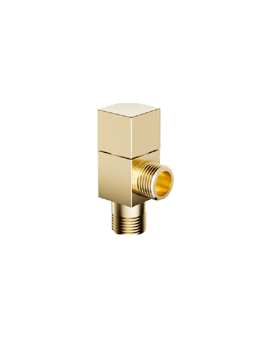 Angle Valve 1/2" square . Gold 